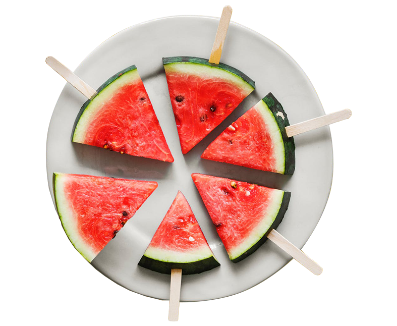 Sliced watermelon. Help yourself!
